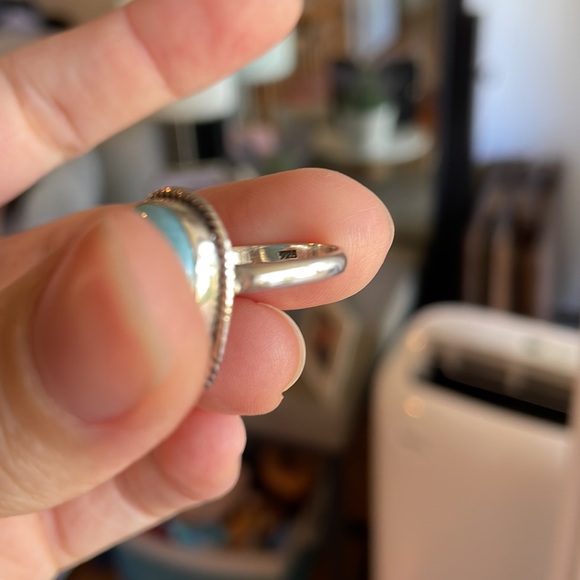 NEW Sterling silver Larimar ring - size 6.5 - Picture 6 of 6